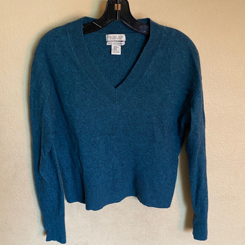 Rachel Zoe V-Neck Cashmere Sweater